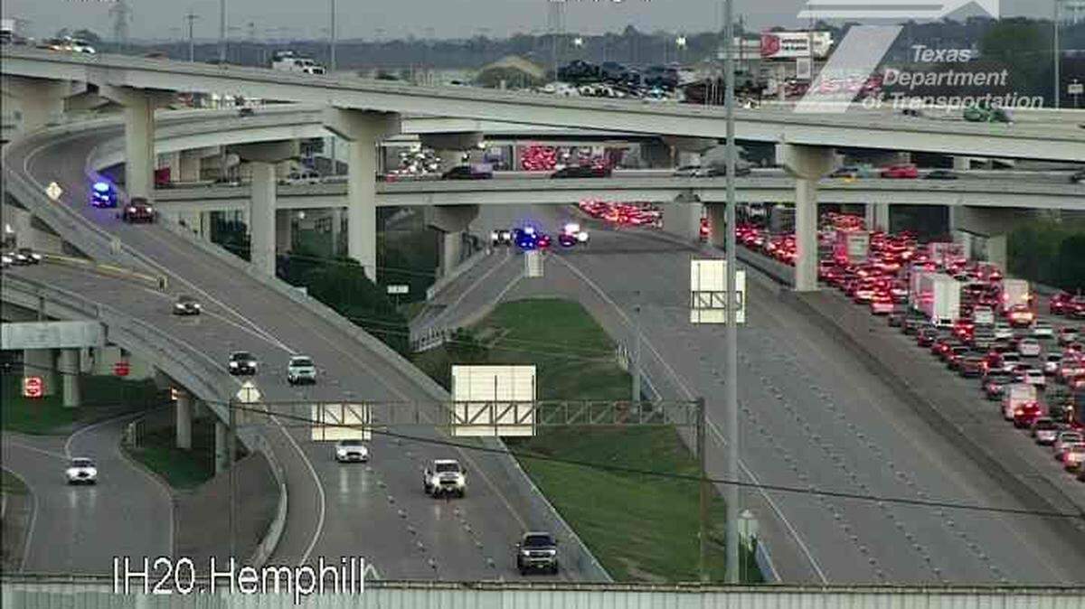 All westbound lanes of Interstate 20 near I-35W were closed after a suicide attempt in south Fort Worth on Tuesday afternoon, Dec. 2, according to the Texas Department of Transportation.