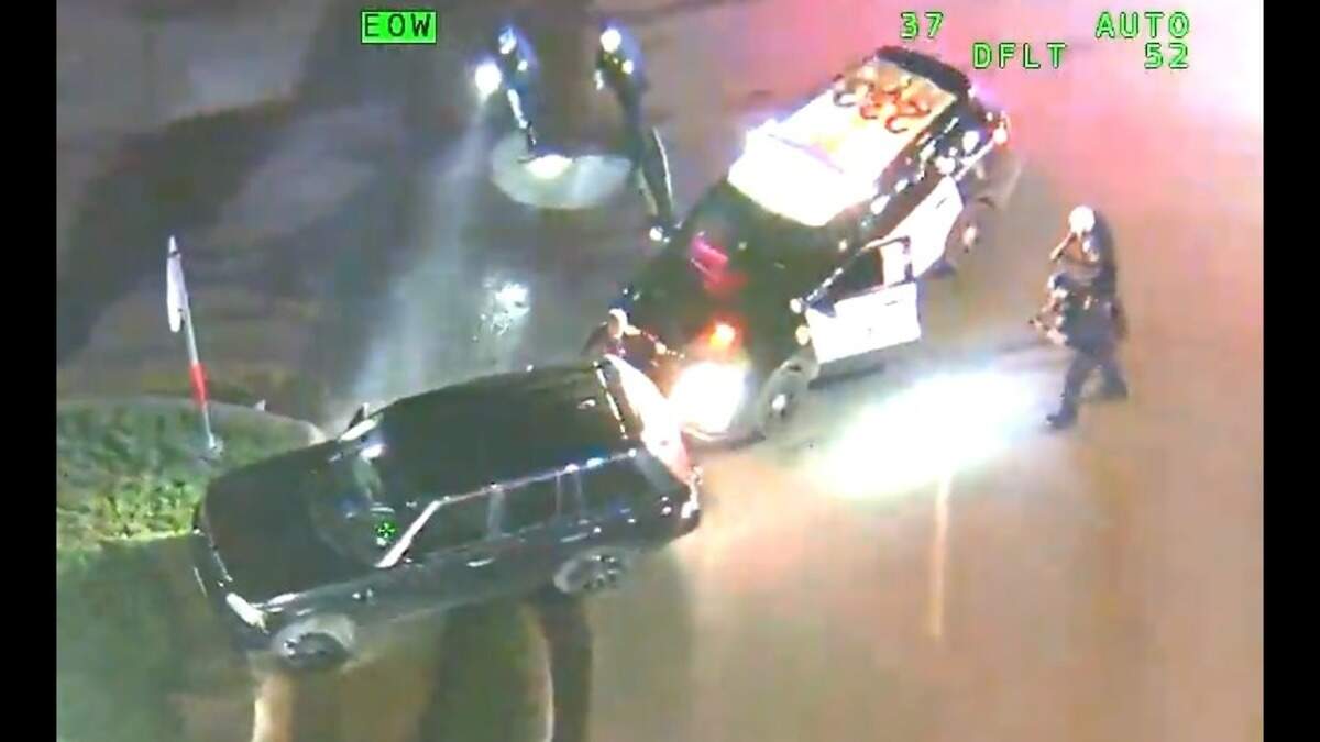 A suspected car thief was shot and wounded last week by a Fort Worth police officer after the suspect crashed a stolen vehicle, Fort Worth police said. Authorities on Wednesday released video of the shooting.