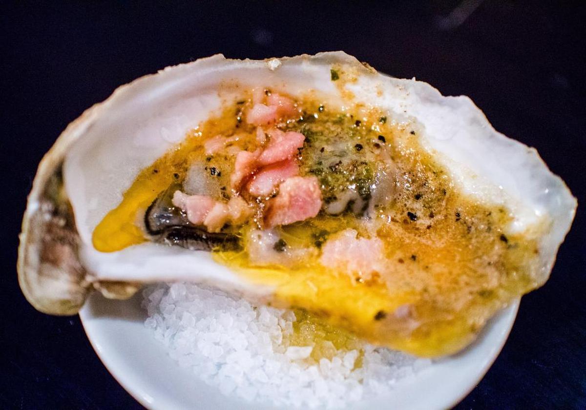 Revolver Oyster at Revolver Taco Lounge.