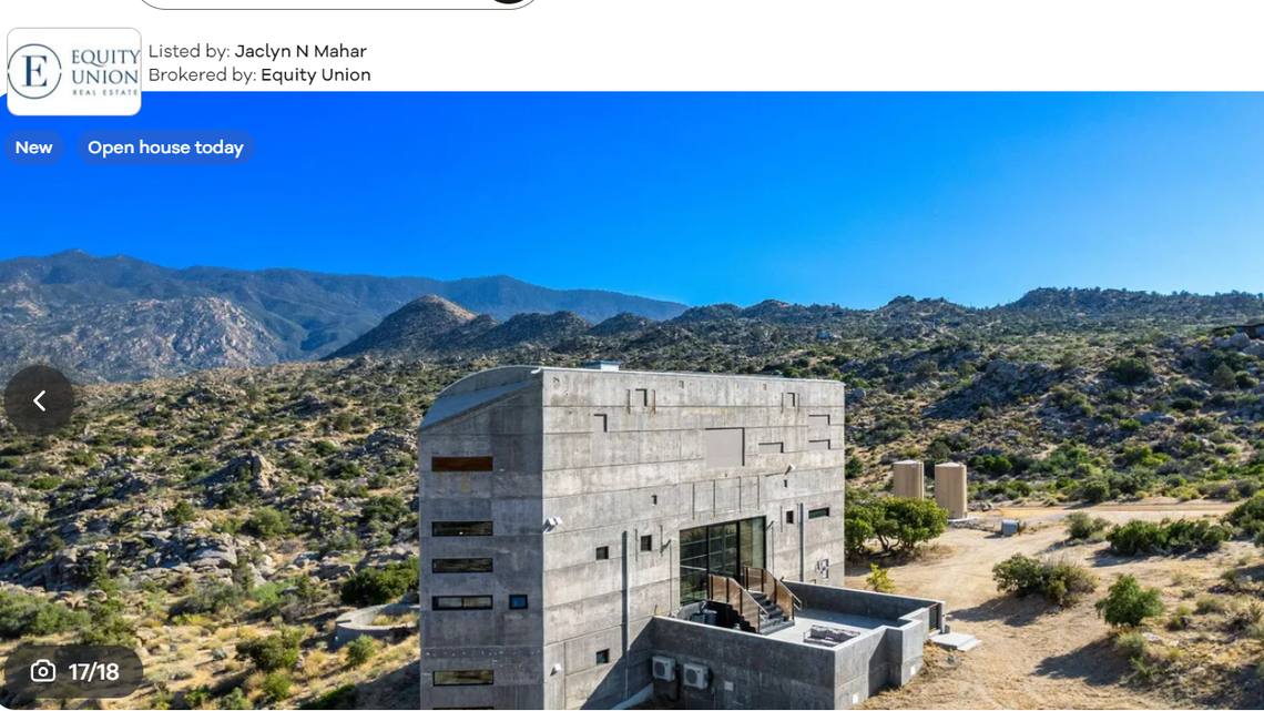 Exterior of the unusual home