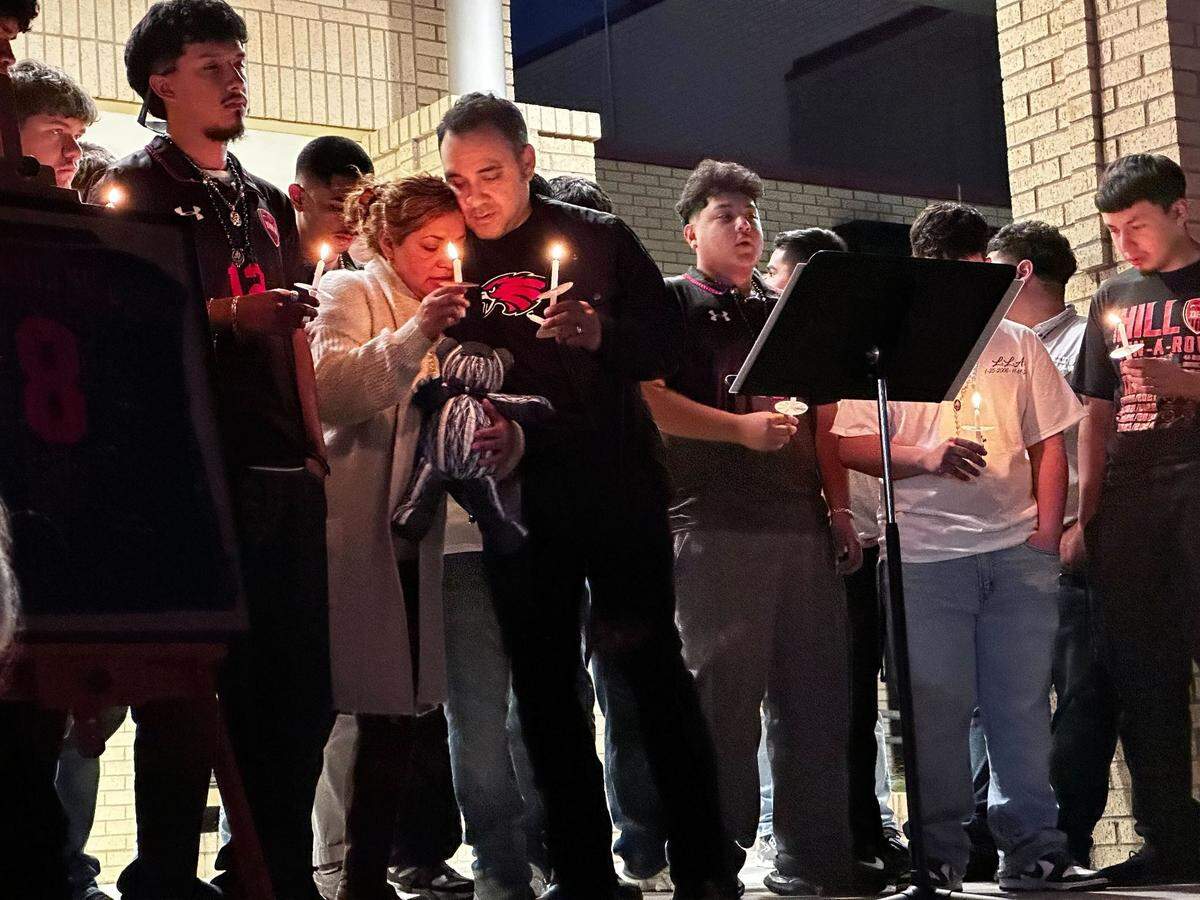 A candlelight vigil was organized Thursday, Nov. 21, on the front steps of  Diamond Hill-Jarvis High School to remember Anuar Rodriguez Gonzalez. 