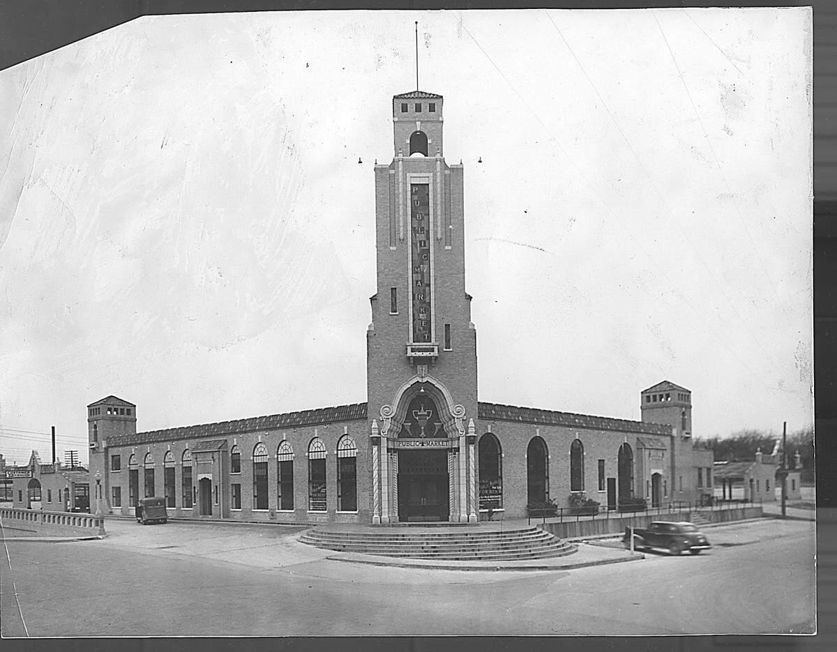 An undated photo of the Fort Worth Public Market, built in 1930 on Henderson Street.