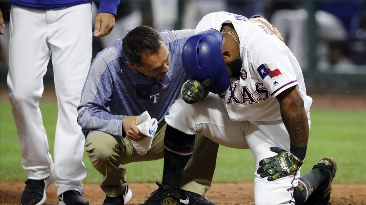 Danny Santana was smacked in the right ankle by a Carlos Martinez pitch in the ninth inning Saturday and might not be available until Tuesday.