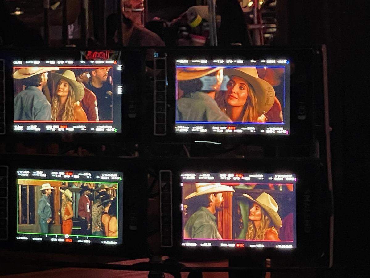 A behind-the-scenes look of “Yellowstone” filming at Billy Bob’s Texas.