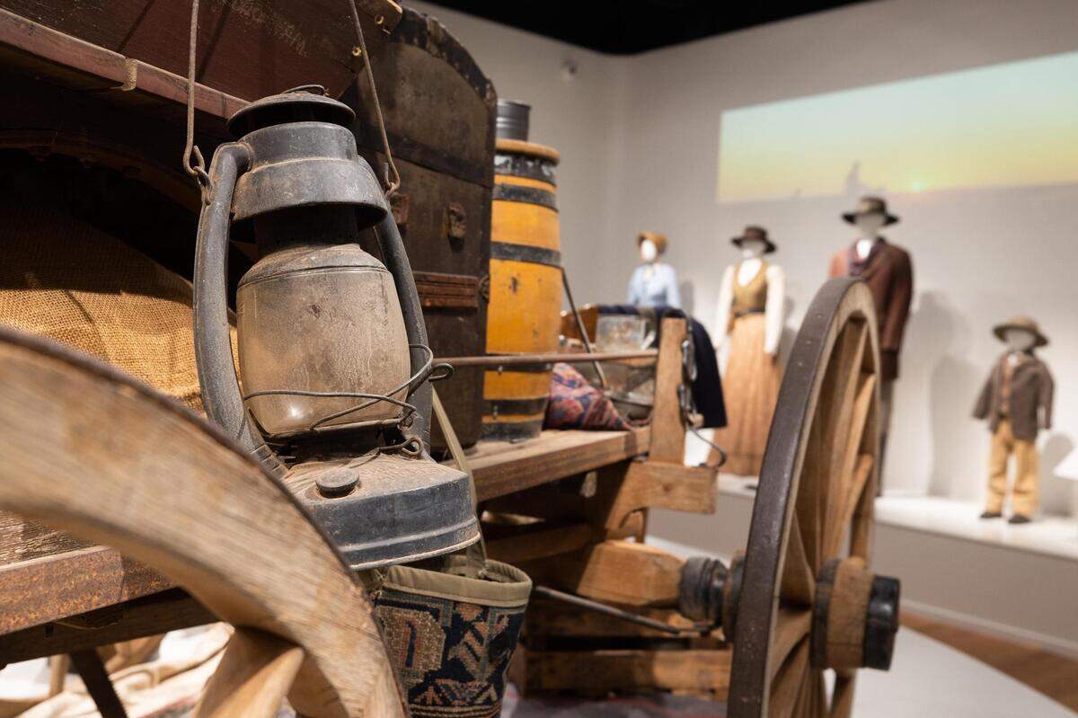 Props displayed for the 1883 exhibit at the National Cowgirl Museum & Hall of Fame in Fort Worth.