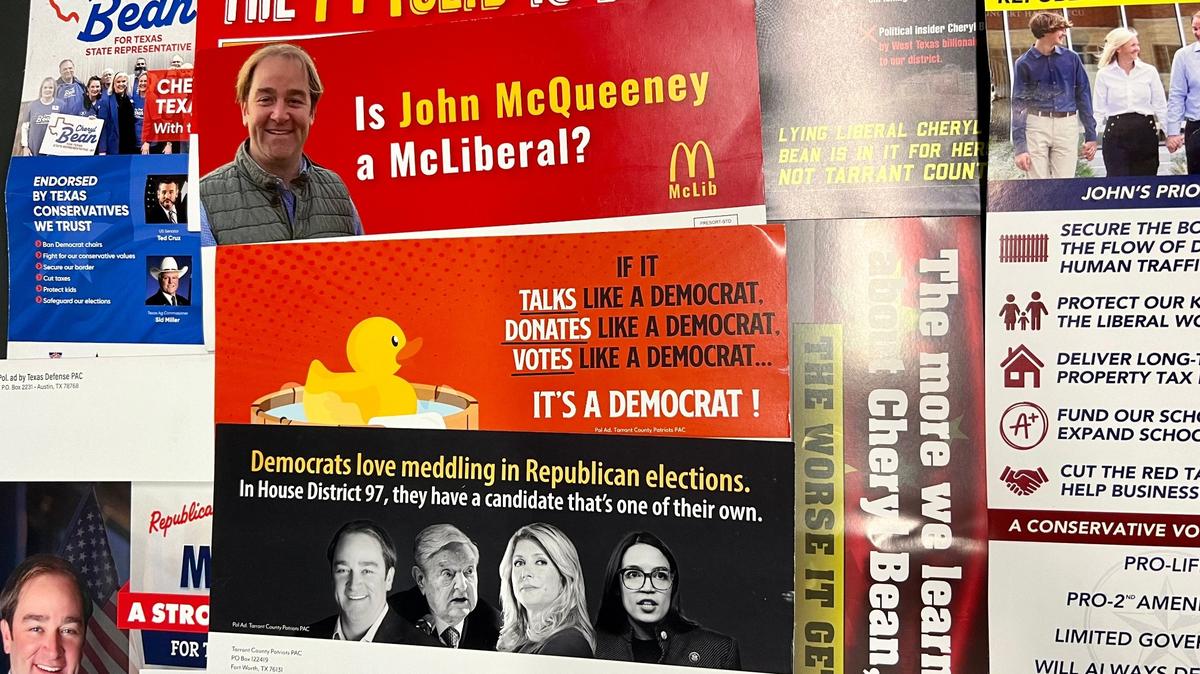 Flyers are filling the mailboxes of residents across Texas House District 97 in southwest Tarrant County, where there’s a heated runoff in the Republican primary.