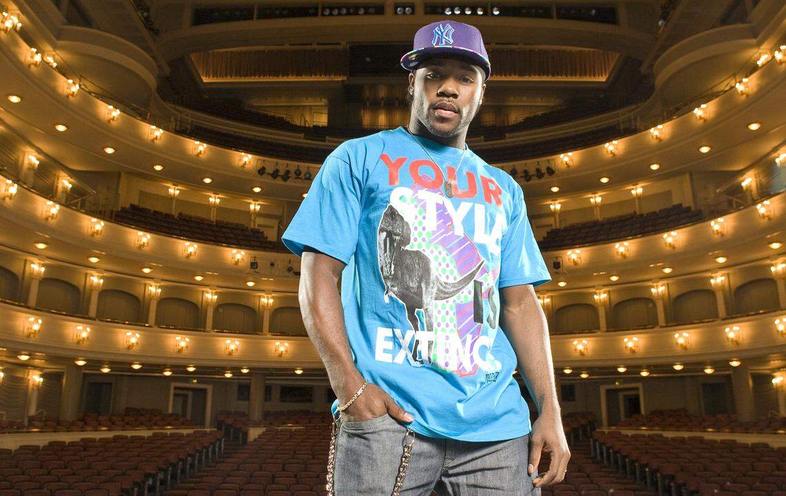 North Texas native Joshua Allen, winner of the 2008 season of the TV competition "So You Think You Can Dance?" poses for “The Last Picture Show” on Nov. 24, 2008, at Fort Worth’s Bass Hall, where he performed as a child.