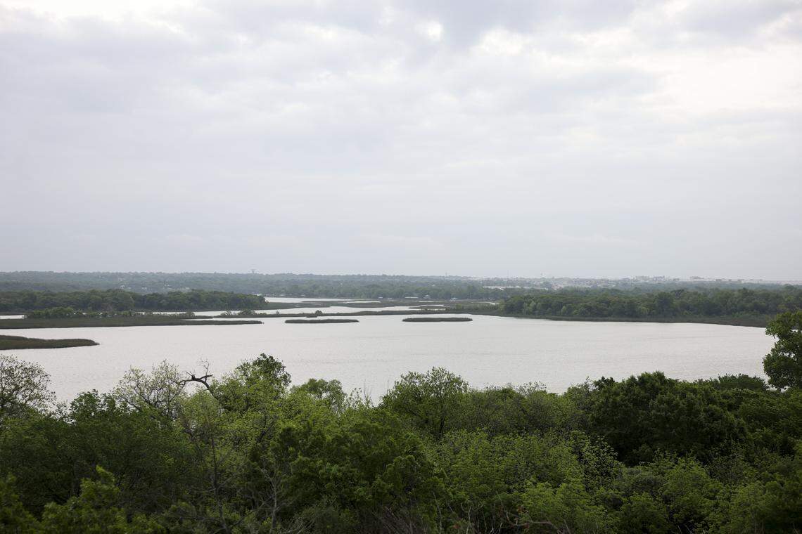 A view from the Fort Worth Nature Center and Refuge on Wednesday, April 15, 2026 in Fort Worth.