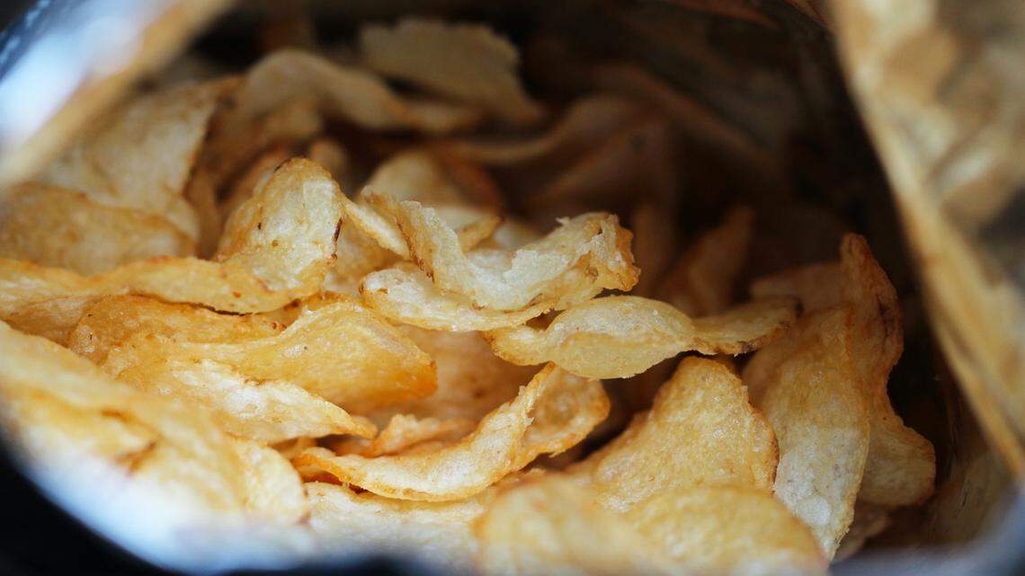 Nearly 1,000 grams of heroin were discovered in potato chip bags — not the one pictured — smuggled across the U.S. border, officials say.