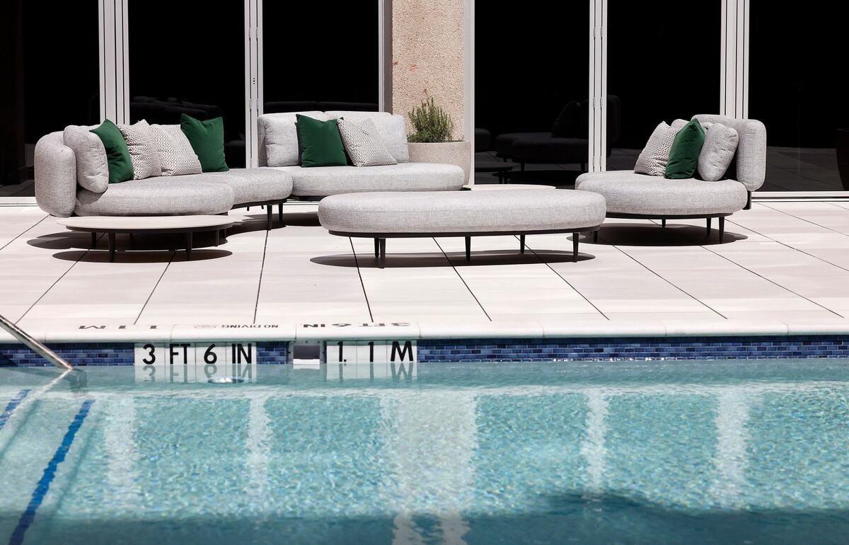 The pool deck of Le Meridien Downtown Fort Worth on Monday, Aug. 19, 2024.