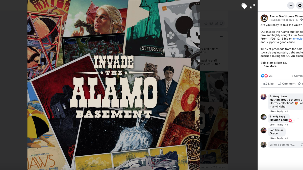 Alamo Drafthouse owner Tim League is auctioning off 2,000 rare Mondo movie posters from his personal collection.