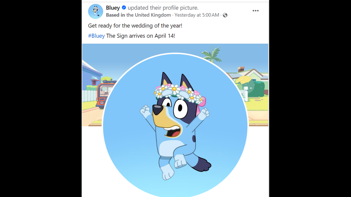 “The Sign” is an upcoming “Bluey” special.