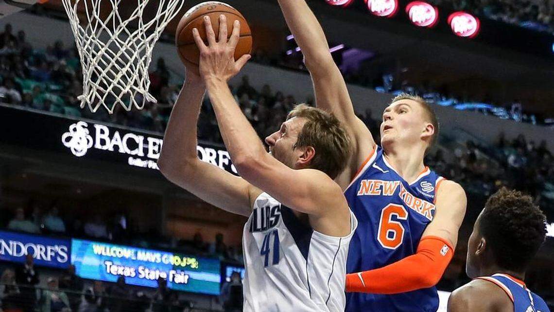The Dallas Mavericks have reportedly agreed to a blockbuster deal ahead of the NBA’s trade deadline. It involves Kristaps Porzingis (pictured), Dennis Smith Jr., Tim Hardaway Jr., Courtney Lee, and DeAndre Jordan.