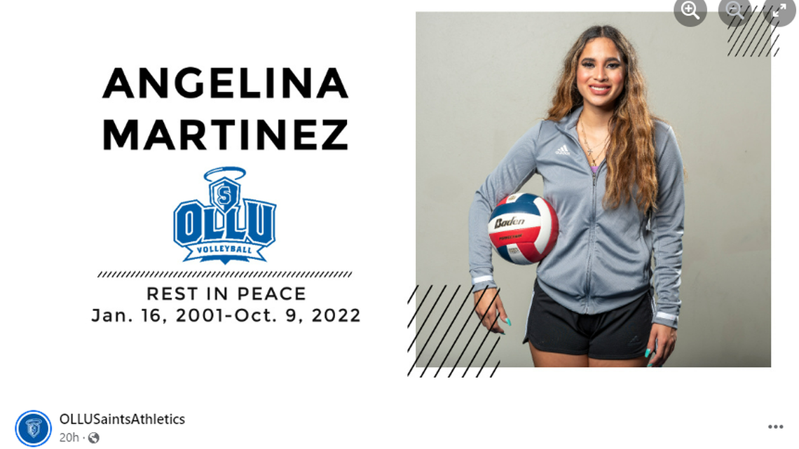 Angelina Martinez, a student-athlete at Our Lady of the Lake University, died in a head-on car crash in San Antonio, Texas, authorities say.
