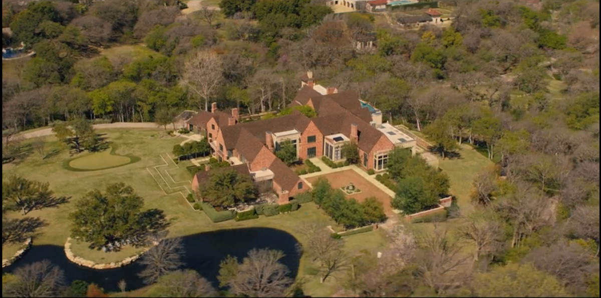 The home of Monty Miller (Jon Hamm) and Cami Miller (Demi Moore) seen in “Landman” episode 2.