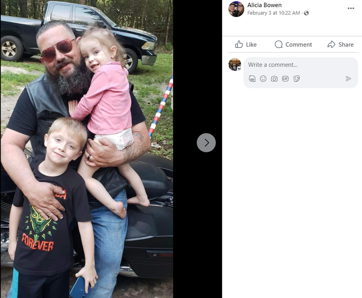 Allen Wesenberg and his two children.