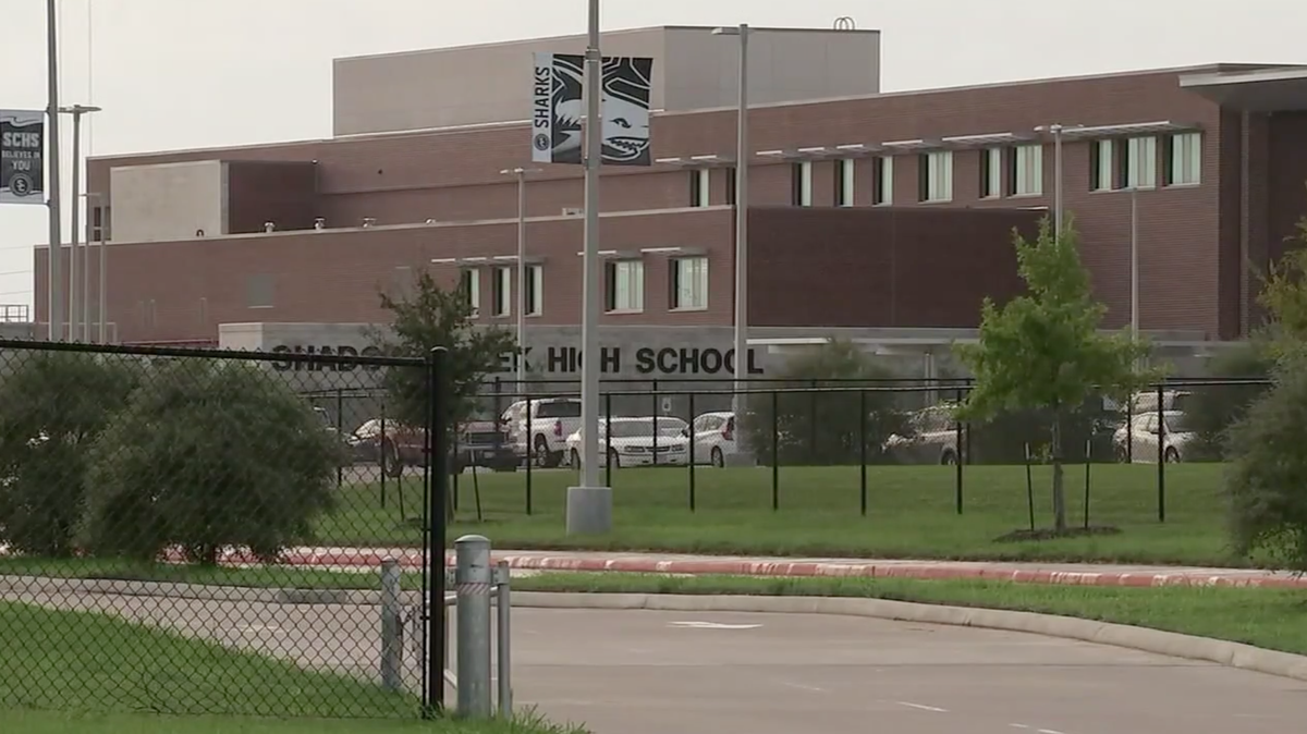 Picture of Shadow Creek High School from KTRK broadcast.