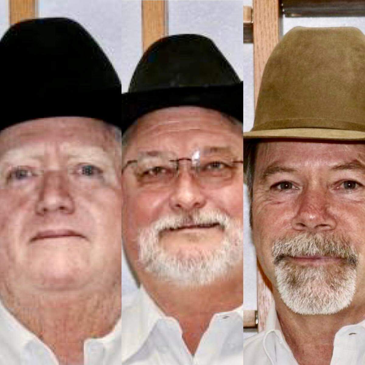 Brock school board President Bill Cooper, left, and Trustees Travis Faulkner and Martin Ivey.