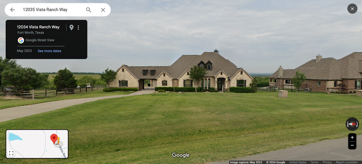 The house used by Billy Bob Thornton’s character in “Landman” is located at 12035 Vista Ranch Way, Fort Worth.