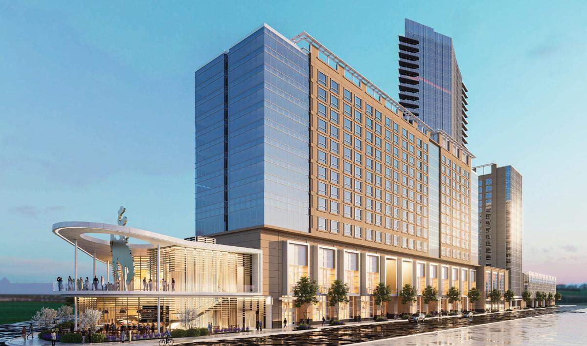 Plans for the Omni Fort Worth Hotel’s expansion.