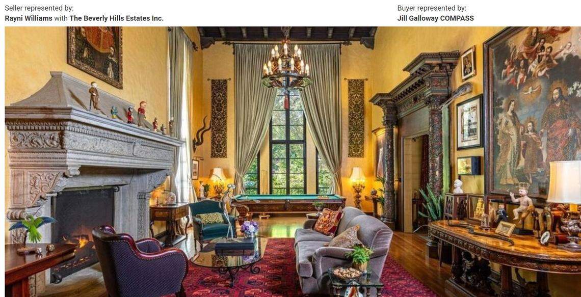 Dramatic sitting room.