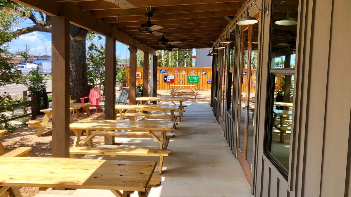 The new Tipsy Oak, 301 E. Front St., has a sprawling, shady lawn and patio.
