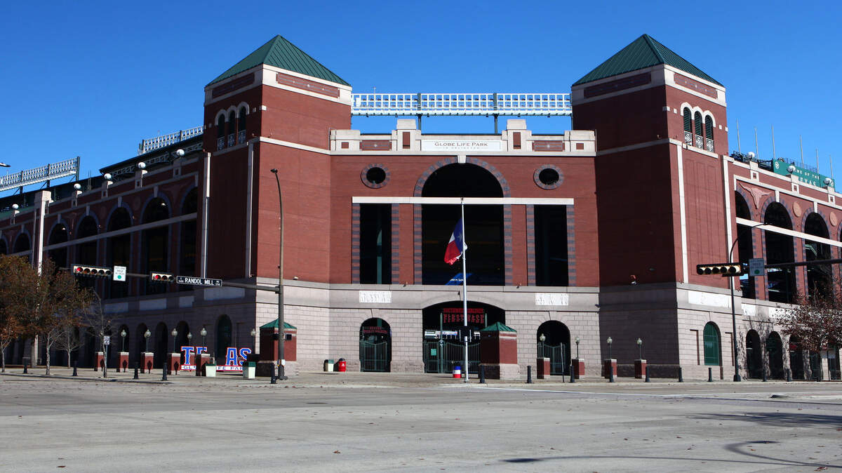 Globe Life Park in Arlington, Texas. The relaunch of the XFL will be coming to Arlington, and its home stadium will be the “old” stadium of the Texas Rangers. (Harold Stiver/Dreamstime/TNS)