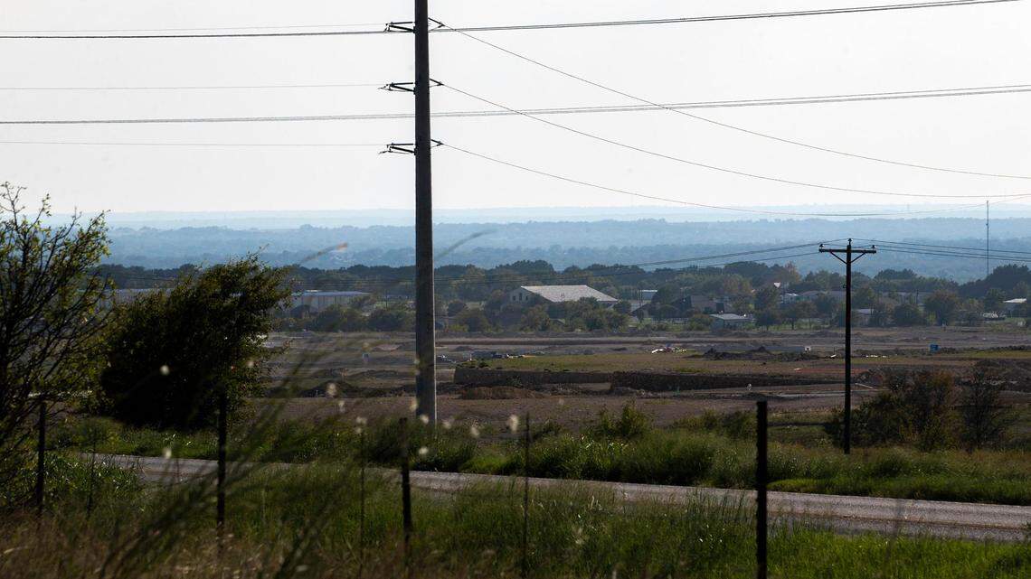 Land is cleared for a new housing development in Rhome, Texas, on Thursday, Sept. 8, 2022.