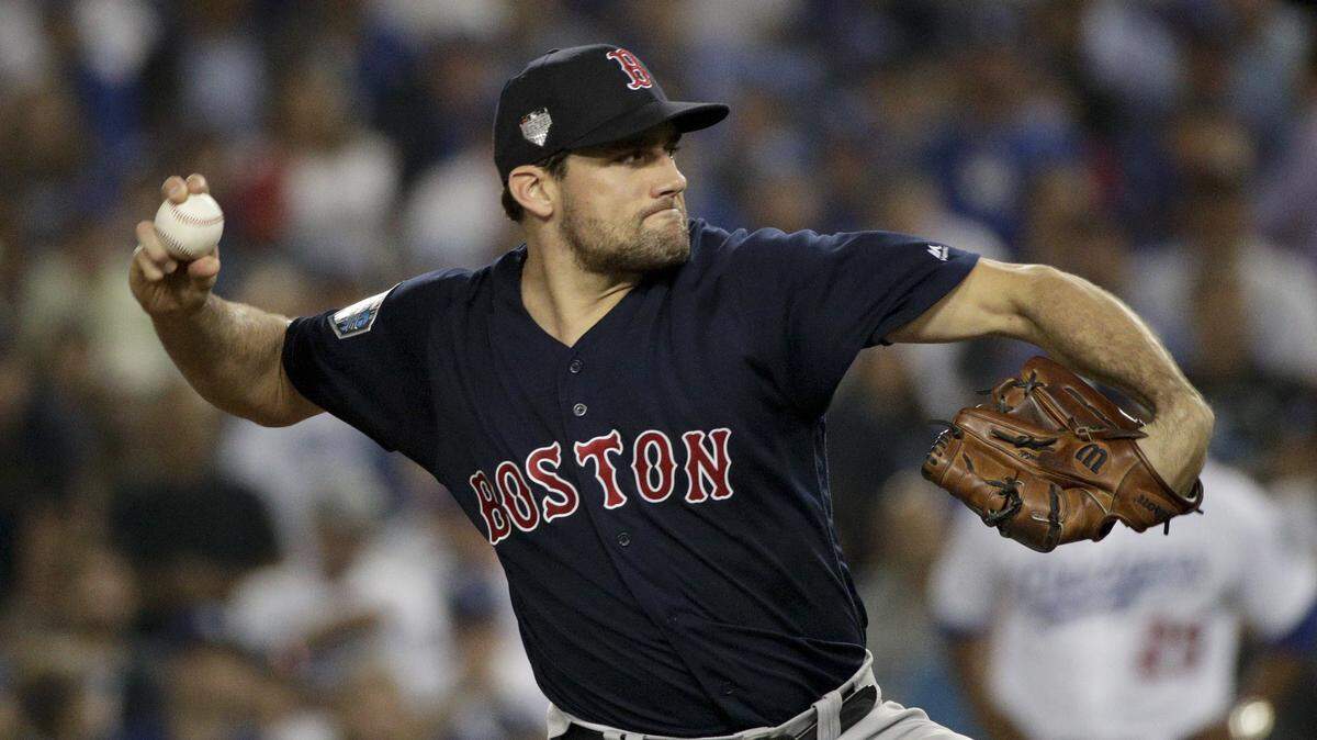 Nathan Eovaldi was a key cog for the Boston Red Sox in their run to the World Series title. Will that cost is free-agent price tag to soar out of the Rangers’ range?