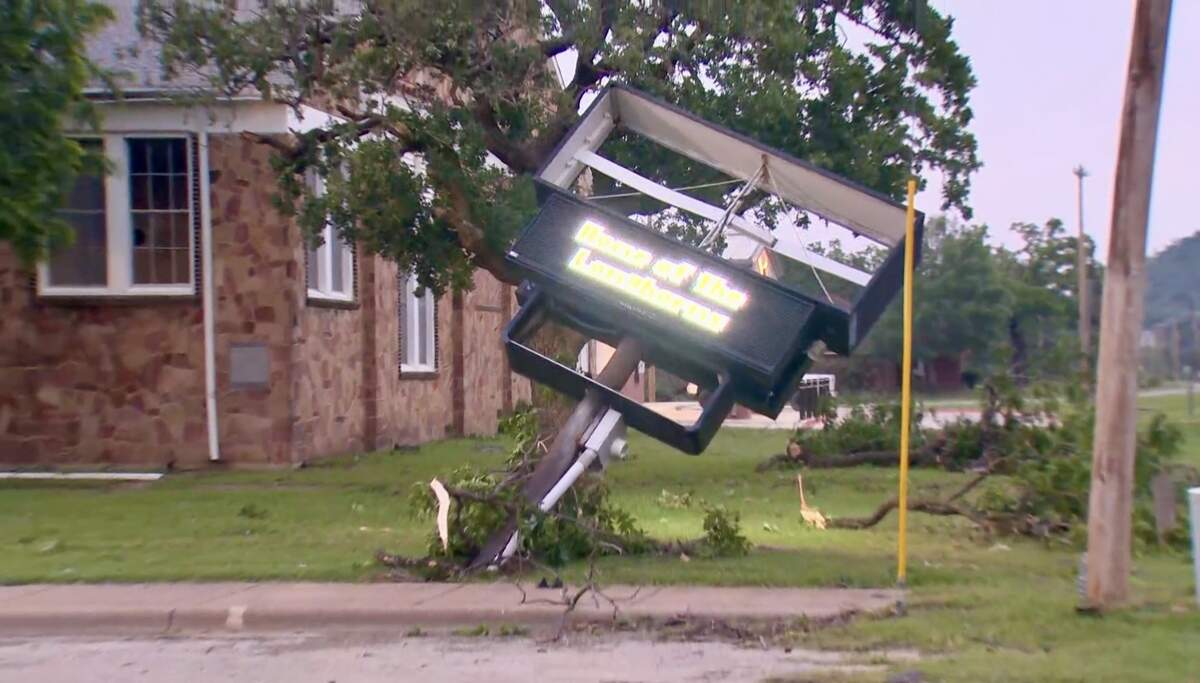 Widespread damage from a tornado was found in the city of Gordon, Texas, in Palo Pinto County after a storm Sunday night, May 18, 2025. A National Weather Service survey team confirmed the damage was caused by an EF-1 tornado.