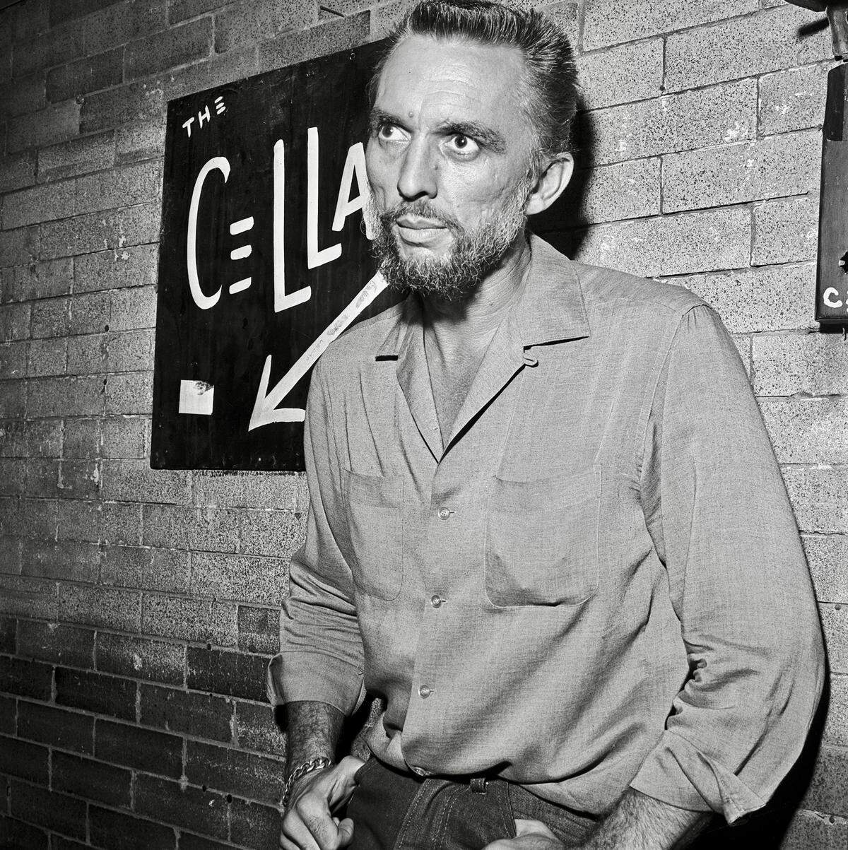 Pat Kirkwood stands outside his nightspot, 1001 Main St., on Sept. 27, 1964, to tell of a chain of coincidences which got him involved in investigations of the assassination of President John F. Kennedy on Nov. 22, 1963.