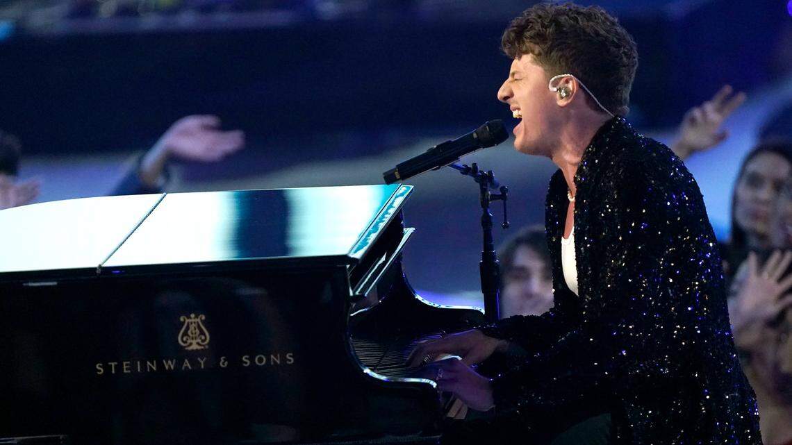 During an Oct. 29 concert, (not the performance pictured) Charlie Puth paid tribute to actor Matthew Perry. (AP Photo/Chris Pizzello)