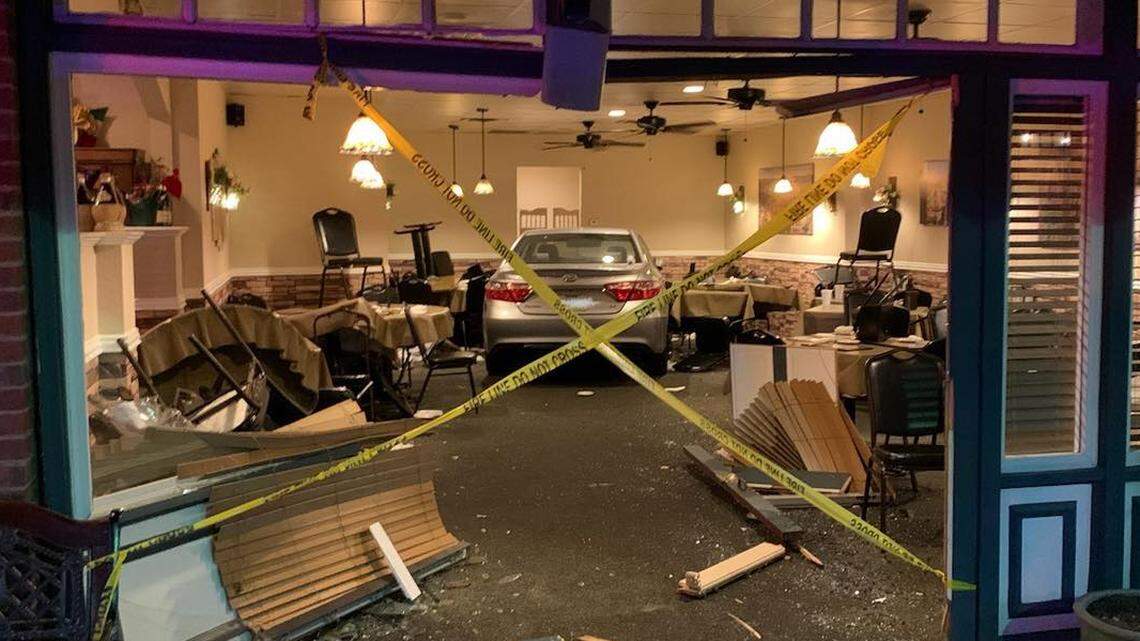 A waitress saved a young boy from getting hit when a car came crashing into a restaurant in Round Rock, Texas.