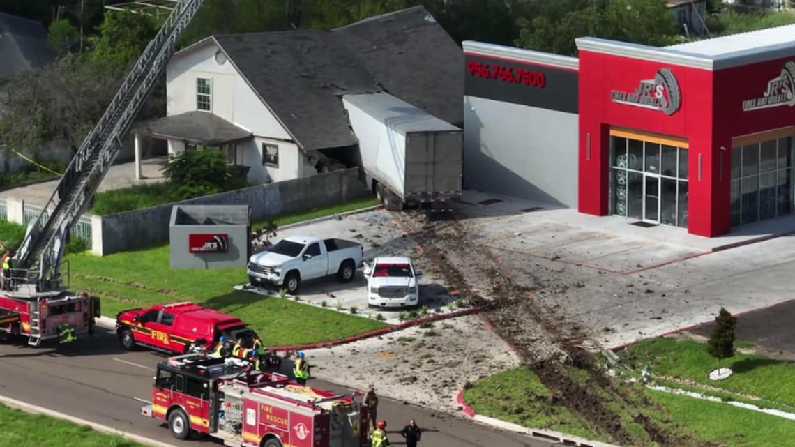 A truck driver is dead after a big rig crashed into a house in Mission, Texas, officials say.