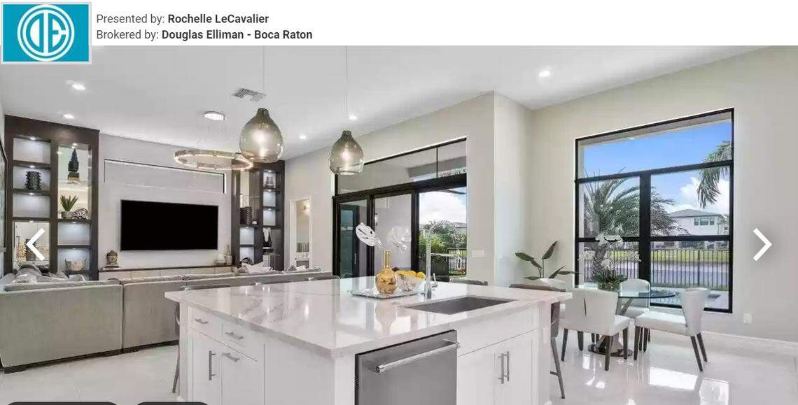 Kitchen and family room