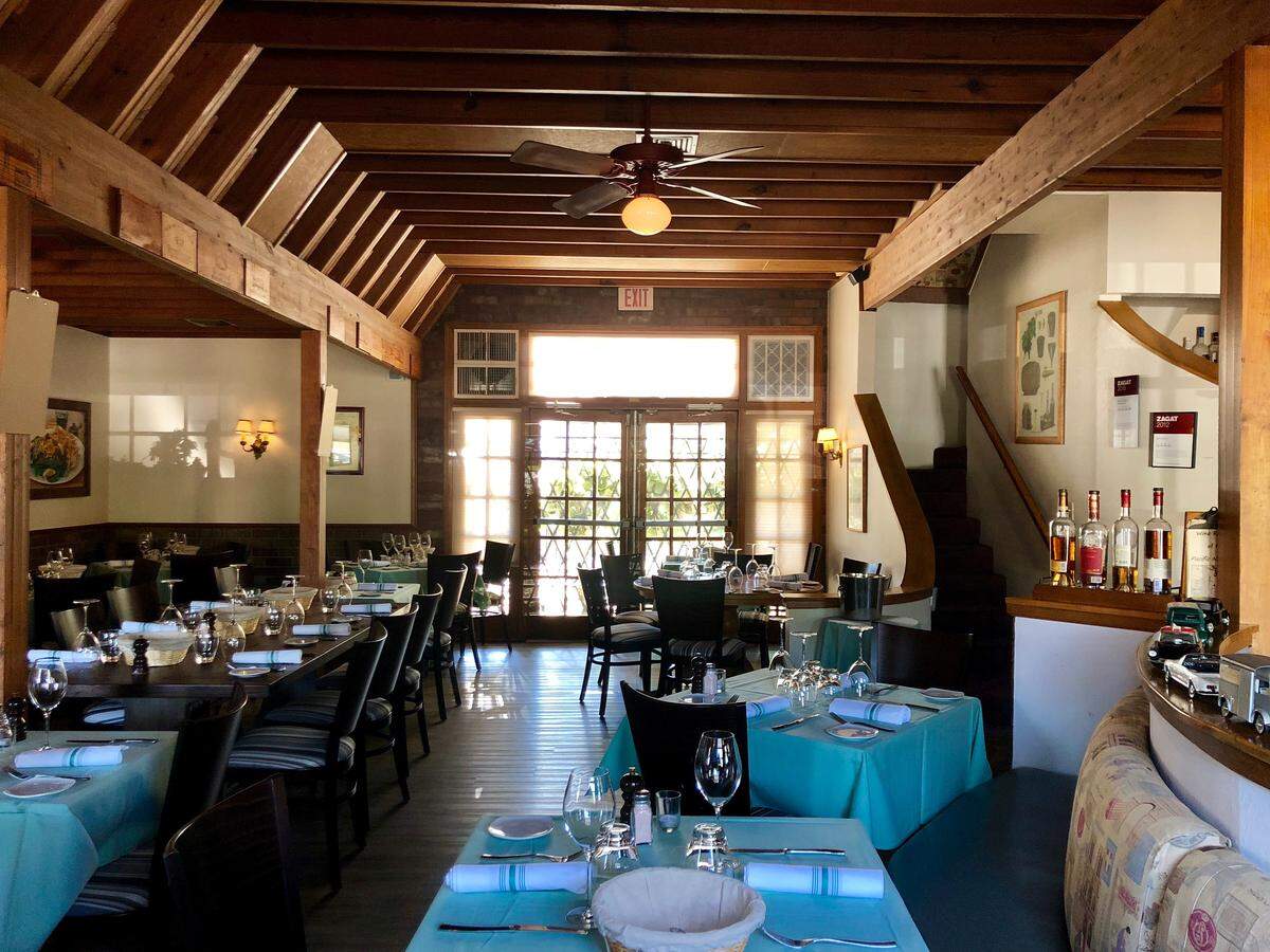 The redecorated but still comfy interior at Saint-Emilion, newly reopened on West Seventh Street.