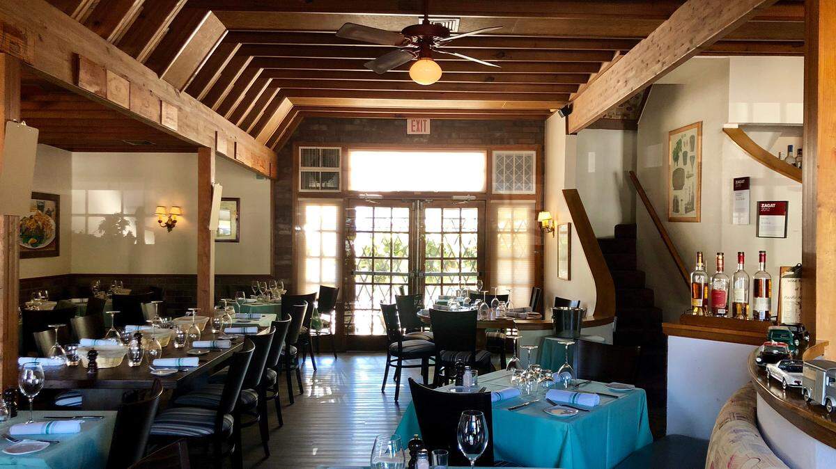 The redecorated but still comfy interior at Saint-Emilion, newly reopened on West Seventh Street.