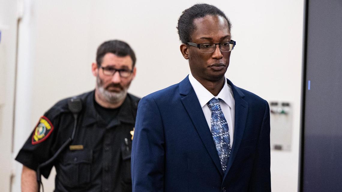 Defendant Joseph Delancy appears in court for his capital murder trial in the 371st District Court in Tarrant County on Friday, March 7. On Wednesday, March 12, Delancy was found not guilty of inflicting the skull fractures and brain injuries that caused the death of Amari Boone, a 3-year-old for whom Delancy was a guardian.