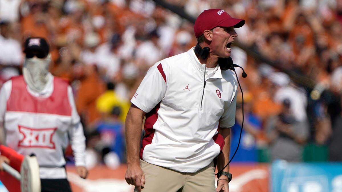 Oklahoma head coach Brent Venables is 3-3 this season after Texas crushed the Sooners in the Red River Showdown on Saturday at the Cotton Bowl.