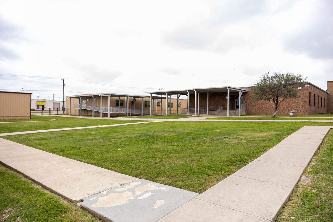 North Oaks was built in 1966. If voters approve, North Oaks and Watauga Middle schools will be combined in one campus.