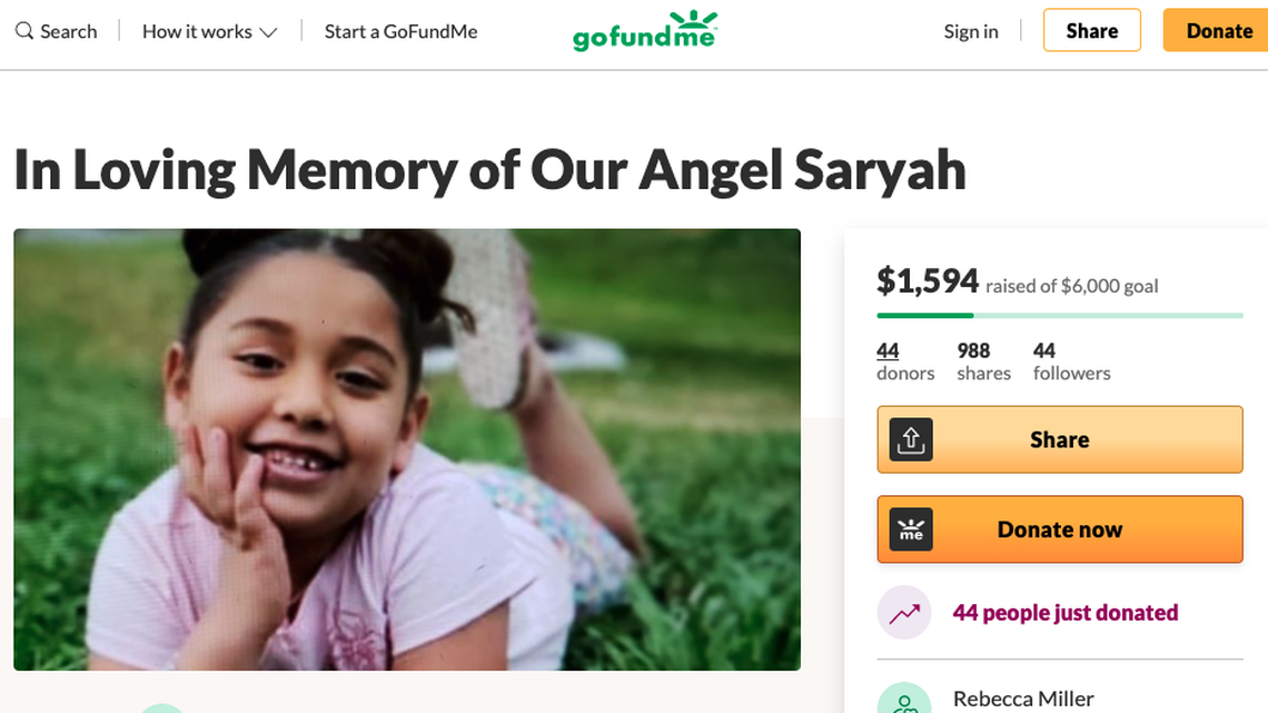 6-year-old Saryah Perez was killed in a Mother’s Day shooting in San Antonio.