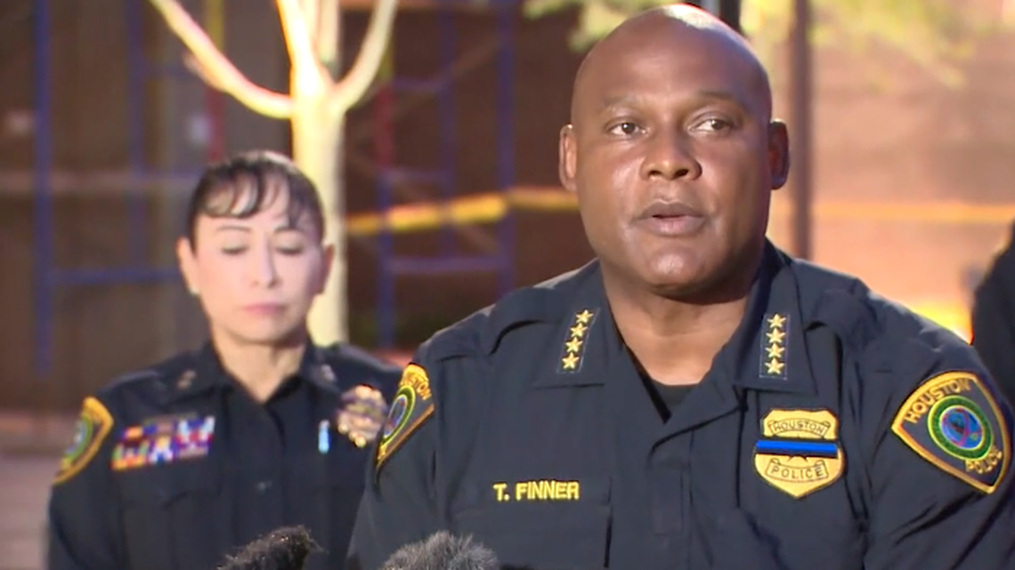 Houston Police Chief Troy Finner said officers shot a man who carjacked a construction worker and ran him over.