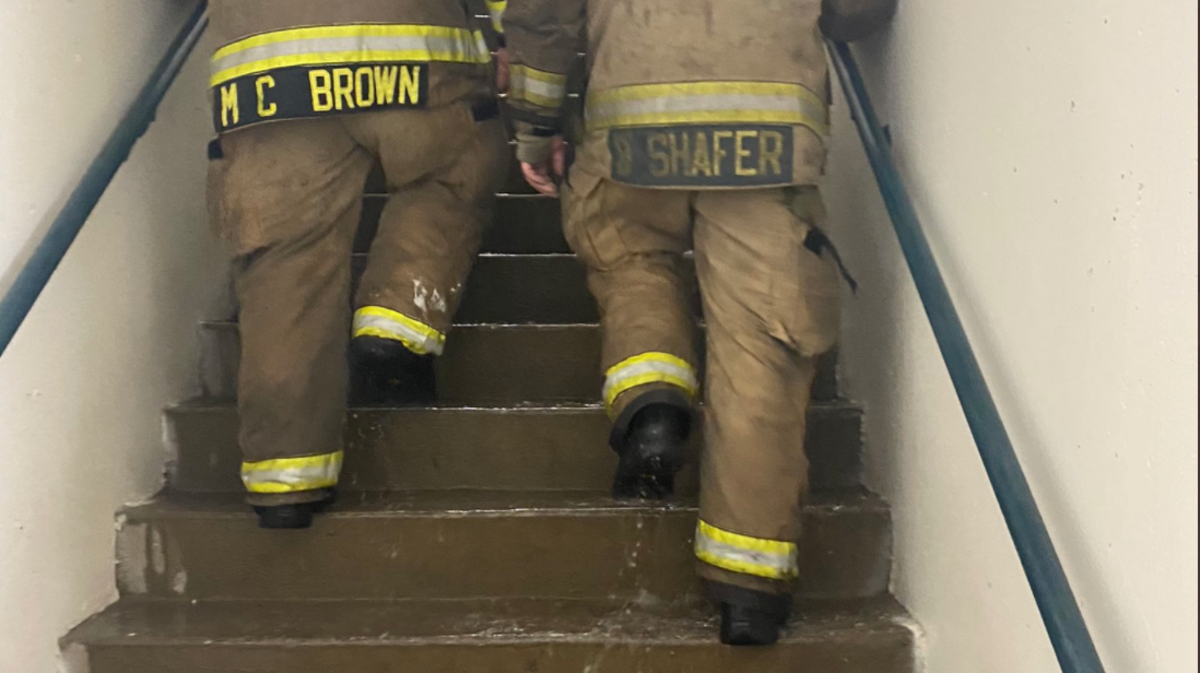 The sprinkler system dumped water at the Tower at 500 Throckmorton Street, the Fort Worth Fire Department said.