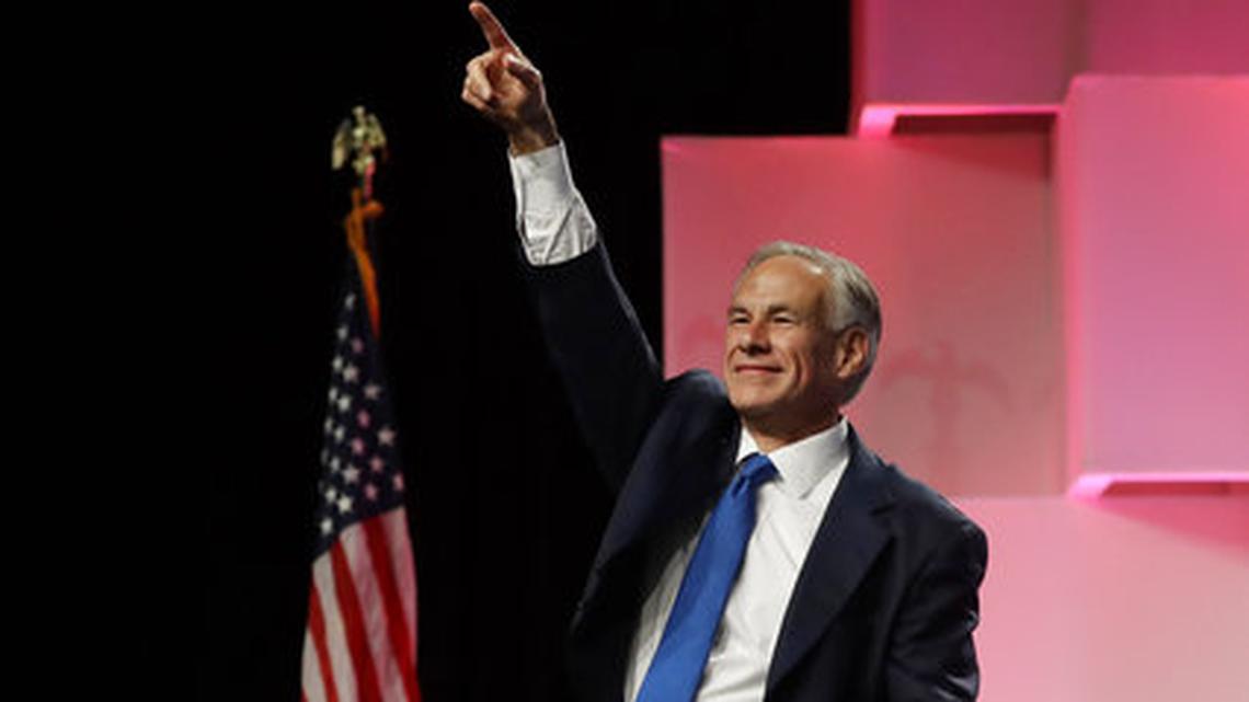 Texas Gov. Greg Abbott is displaying a series of billboards along the roads to Fort Worth, hoping to reach Texas Democrats heading here for their state convention.