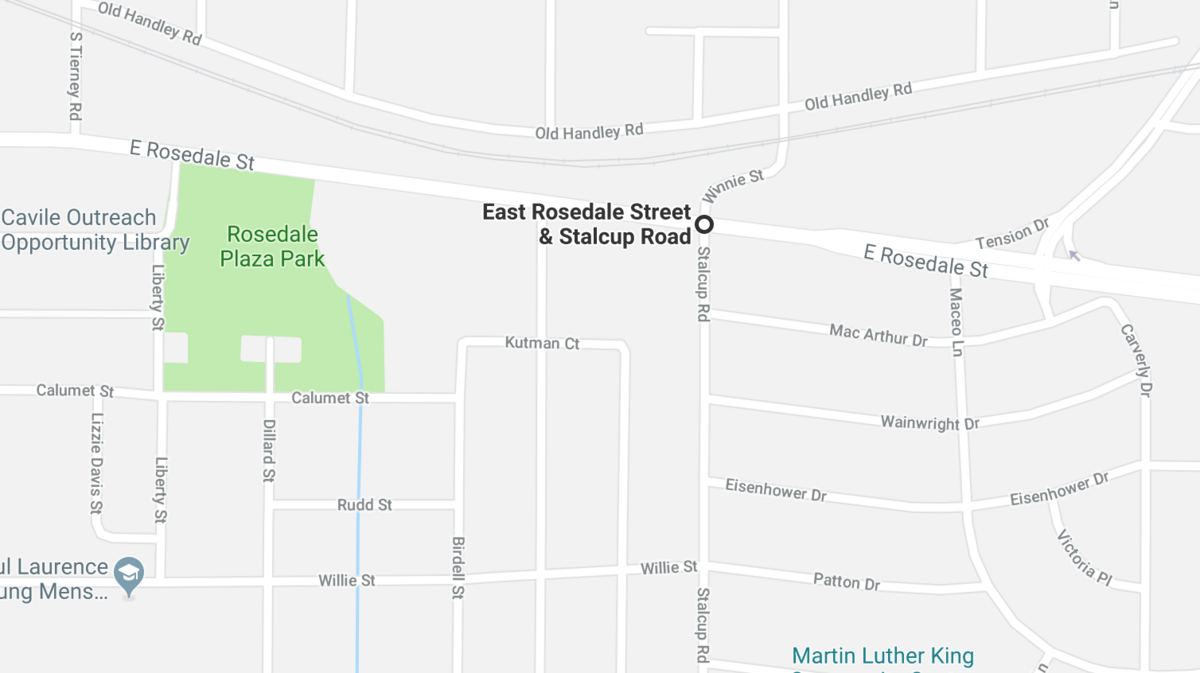 At 10:01 p.m. an individual called police and reported that an unknown person had been shot at the intersection of E. Rosedale Street and Stalcup Road, Fort Worth police reported.