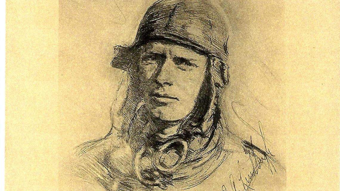 Nationally known artist Edna Hoadley made one of her “pencil portraits” of Charles Lindbergh in honor of his visit to Fort Worth in 1927, titling it, “The Man of the Air.”