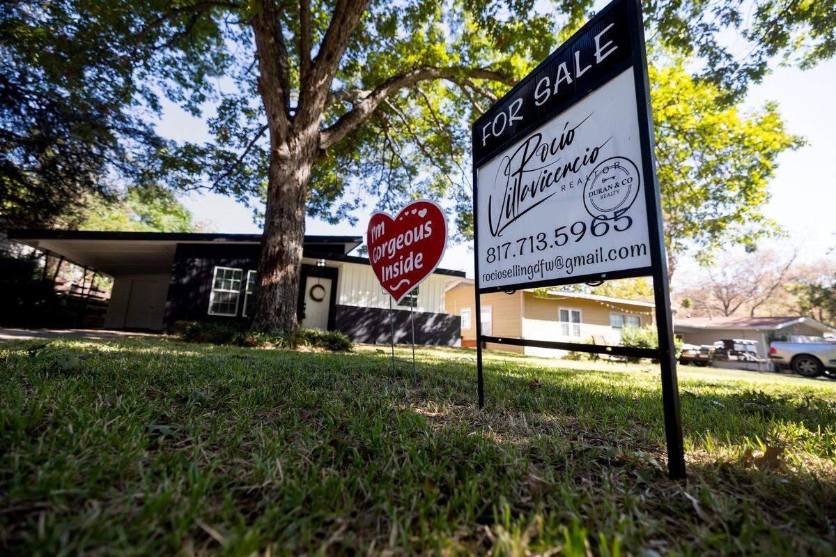 Sales prices are down in Tarrant County but buyers are hesitant to purchase a home right now because of fluctuations in interest rates.
