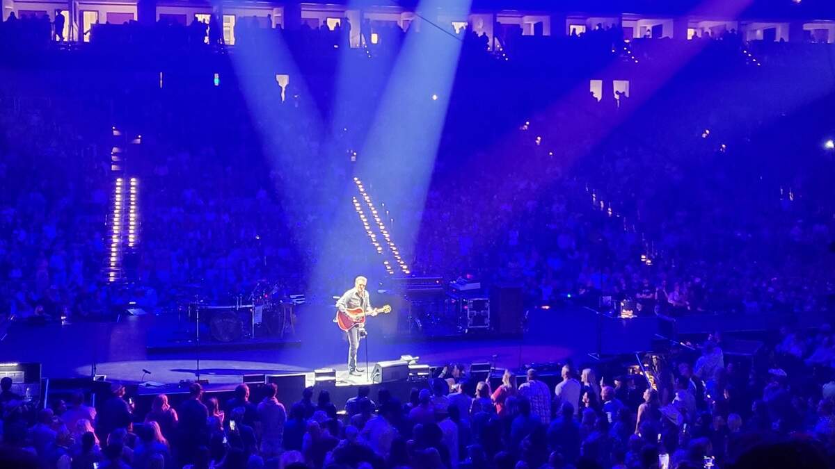 Eric Church played for nearly three hours Friday night at Dickies Arena in Fort Worth.