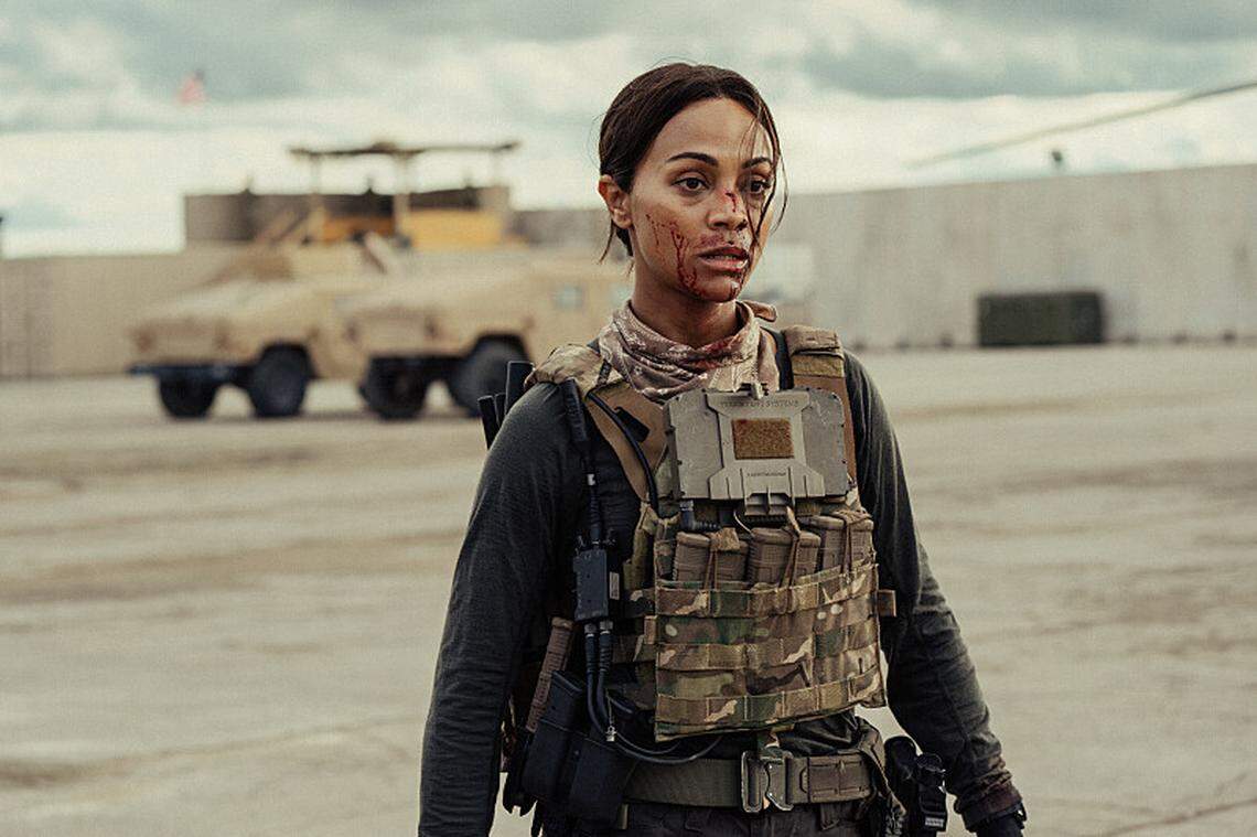 Zoe Saldana as Joe in “Lioness”, episode 2, season 2, streaming on Paramount+, 2024.