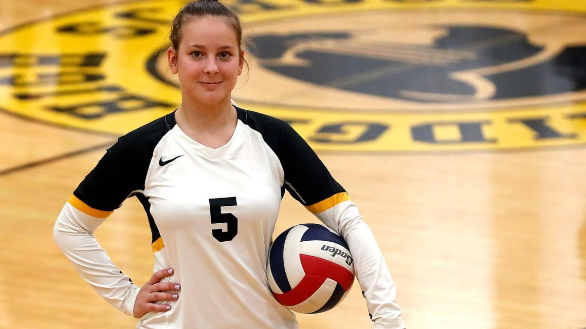Fossil Ridge libero Ruslana Plaksii (5) is a Ukrainian exchange student, while her father is fighting the war against Russia. (Special to the Star-Telegram Bob Booth)